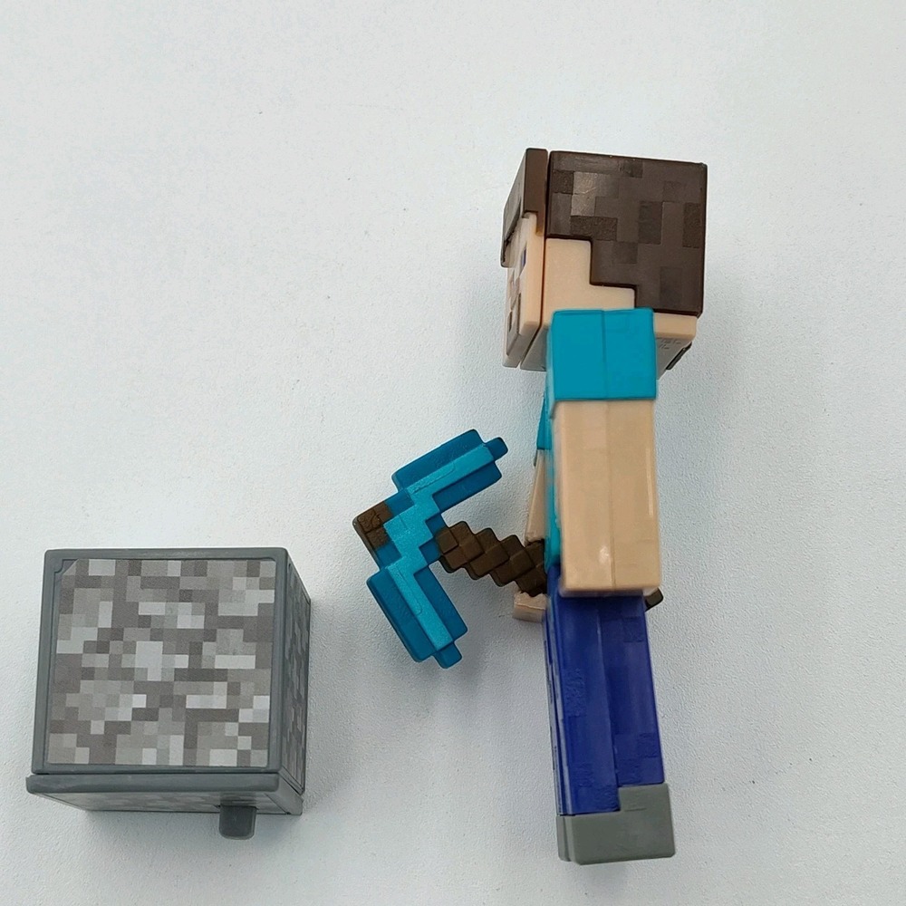 Minecraft‎ 3.25in Comic Maker Steve Figure Accessories Mattel📸SEE📏📸 - Picture 11 of 16